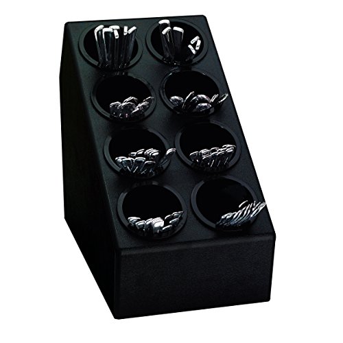 DISPENSE-RITE CTSH-8BT Eight Compartment Countertop Flatware Organizer