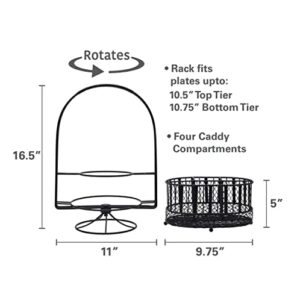 Gourmet Basics Band Stripe Picnic Buffet Storage Caddy