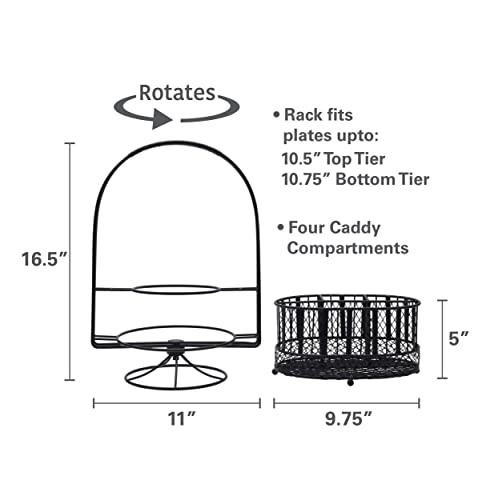 Gourmet Basics Band Stripe Picnic Buffet Storage Caddy