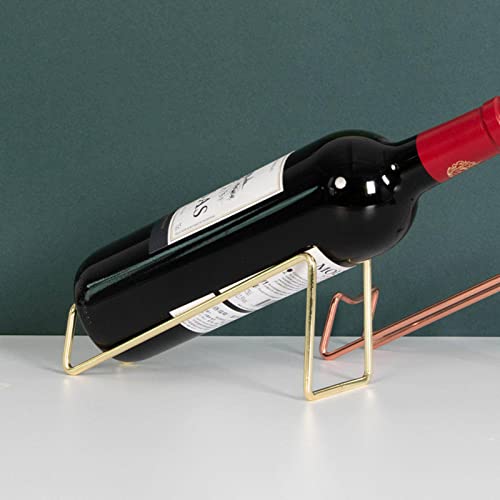 SAXTZDS Simple Metal Wine Stand Creative Display Stand Home Storage Hotel Restaurant Display Stand