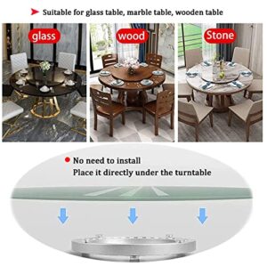 Ø 8in 10in 12in 14in 16in 20in 24ni 27in 32in Lazy Susan Silent Rotating Bearing Turntable With Threaded Rubber Pad 360 Degree Swivel Turntable Heavy Duty Aluminium Alloy Swivel Base