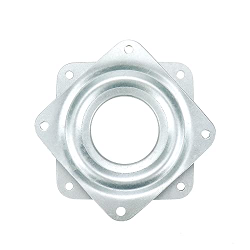 Autoly 3 Inch Lazy Susans Turntable Ball Bearing Plate 71.5mm Square Swivel Turntable Base Hardware, 8mm Height, Pack of 4