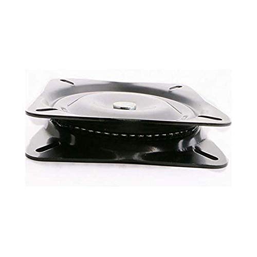 Beilay 8" Black Heavy Duty Painted Square Turntable 360 Degree Rotating Iron Turntable