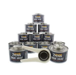 7penn chafing fuel cans with opener – 12pk 6hr canned heat fondue fuel burners for chafing dish warmer for food party