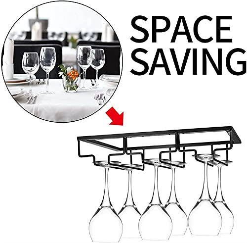 Household Wine Glass Rack, Wine Cabinet Goblet Rack, Wine Glass Rack, Wine Rack Hanging Rack - 3 Slots