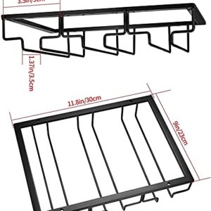 Household Wine Glass Rack, Wine Cabinet Goblet Rack, Wine Glass Rack, Wine Rack Hanging Rack - 3 Slots