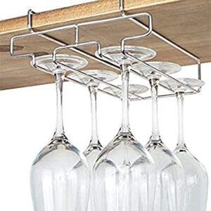 Wine Glass Shelf, Upside-down Home Goblet Iron Art Shelf, Wine Glass Hanging Storage Rack 3 Rows (Size : 2)