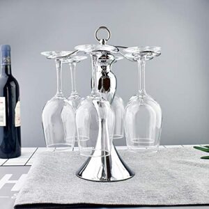 DreamiDeco Countertop Stemware Holder and Wine Glass Drying Rack for Home and Bar, Each Holds 6 glasses, 2 Packs