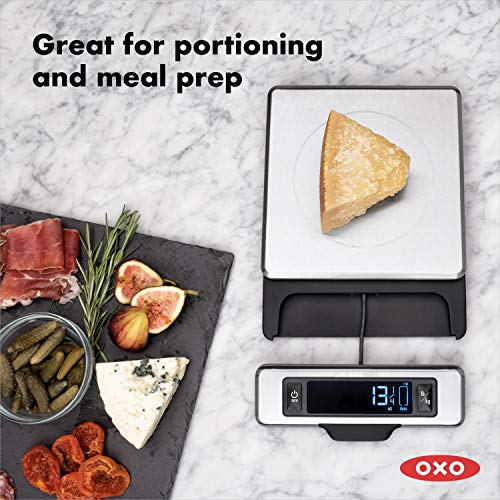 OXO Good Grips 11-Pound Stainless Steel Food Scale with Pull-Out Display