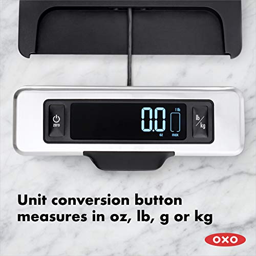 OXO Good Grips 11-Pound Stainless Steel Food Scale with Pull-Out Display