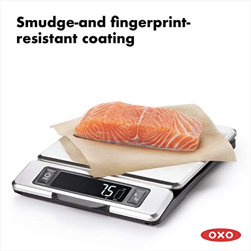 OXO Good Grips 11-Pound Stainless Steel Food Scale with Pull-Out Display