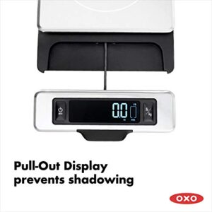 OXO Good Grips 11-Pound Stainless Steel Food Scale with Pull-Out Display