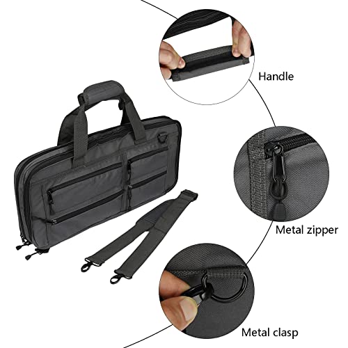 Chef Knife Roll Bag, 16 Pockets Large Knife Case Bag, Durable Oxford Cloth Culinary Bag, Executive Zipped Compartments Chef Knife Carrier Bag for Traveling, Working, Camping - Knifes not Included