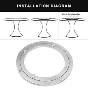 Round Display Base, Aluminum Alloy Rotating Base, Rotating Display Base, Anti-rust Non-slip for Furniture 8 inches Strong Load-bearing Cabinet