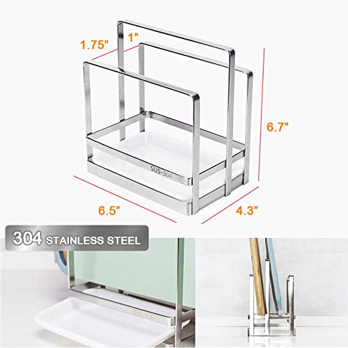 304 Solid Stainless Steel Kitchen Cutting Board and Lid Rack Organizer Rack