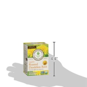 Traditional Medicinals Organic Roasted Dandelion Root Herbal Leaf Tea, 16 Tea Bags (Pack of 6)