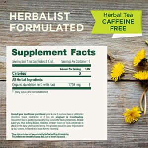 Traditional Medicinals Organic Roasted Dandelion Root Herbal Leaf Tea, 16 Tea Bags (Pack of 6)