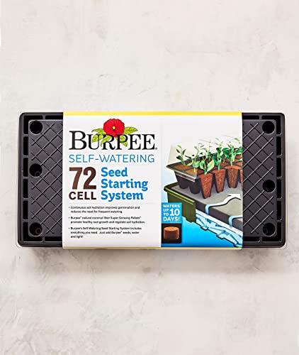 Burpee Self-Watering Seed Starter Tray, 72 Cells