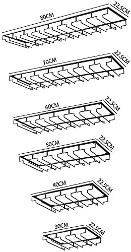 Household Wine Glass Rack, Wine Cabinet Goblet Rack, Wine Glass Rack, Wine Rack Hanging Rack,3 Rows,3 Rows (Size : 5 Rows)