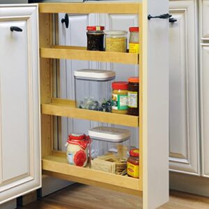 dowell 8″ base filler pullout with adjustable shelves (4005 0630b)