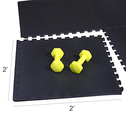 BalanceFrom Puzzle Exercise Mat with EVA Foam Interlocking Tiles