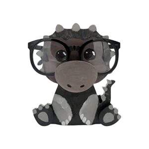 creative animal glasses holder, cute animal glasses stand, handmade wooden carving eyeglass holder, pet sunglasses frame spectacle display rack for home, office, desk, nightstand (o)