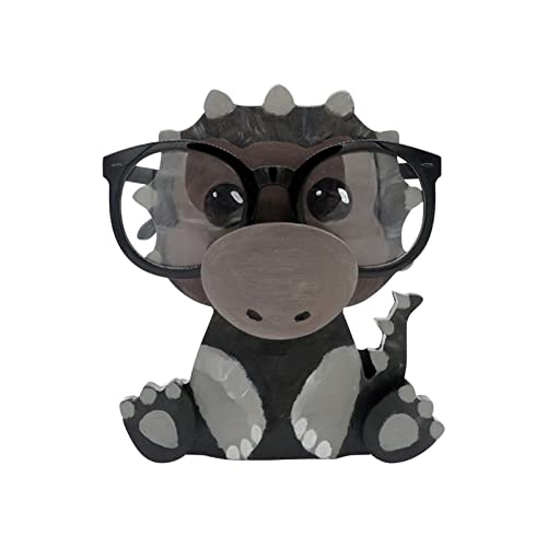 Creative Animal Glasses Holder, Cute Animal Glasses Stand, Handmade Wooden Carving Eyeglass Holder, Pet Sunglasses Frame Spectacle Display Rack for Home, Office, Desk, Nightstand (O)