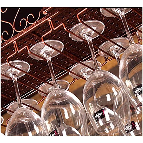 Ceiling Stylish Simplicity Cup Holder Stylish Simplicity Glass Bottle Holder Household Goblet Holder Glass Wine Cup Bracket Bracket Kitchen Bar Floating Rack (Bronze 120 * 25Cm), PIBM, White, 150