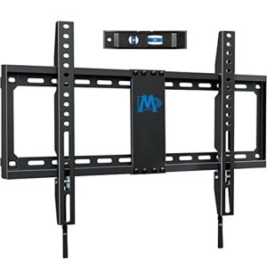 mounting dream tv mount fixed for most 42-70 inch flat screen tvs, ul listed tv wall mount bracket up to vesa 600 x 400mm and 132 lbs – fits 16″/18″/24″ studs – low profile and space saving md2163-k