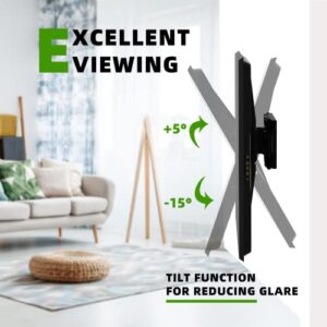 USX MOUNT Full Motion TV Wall Mount for Most 32-65 inch Flat Screen/LED/4K TVs, Swivel/Tilt TV Mount Bracket with Articulating Dual Arms Max VESA 400x400mm, Holds up to 110lbs, for 16" Wood Stud.