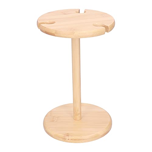 NALLELY Wine Glass Cup Holder,Wine Glass Hanger,Bamboo Wood Goblet Wine Glass Hanging Drain Rack,Installation Size: 25 * 15.5 * 15.5cm,for Home Kitchen Dining Room,Home Decoration