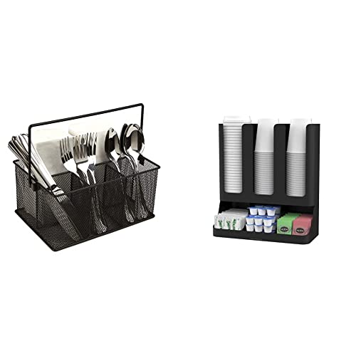 Mind Reader Storage Basket Organizer, Utensil Holder, Forks, Spoons, Knives, Napkins,