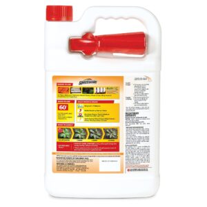 Spectracide Weed & Grass Killer, Use On Driveways, Walkways and Around Trees and Flower Beds, 1 Gallon (RTU Spray)