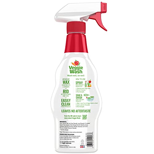 Veggie Wash Fruit & Vegetable Wash, Produce Wash and Cleaner, 16-Fluid Ounce, Pack of 2