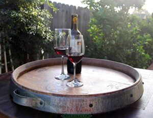 wine barrel lazy susan pinot noir 3