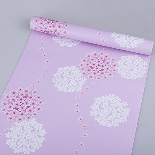 Yifely SimpleLife4U Removable Shelf Liner Self-Adhesive Drawer Covering Furniture Protect Paper 17x118 Inch Pink Jasmine