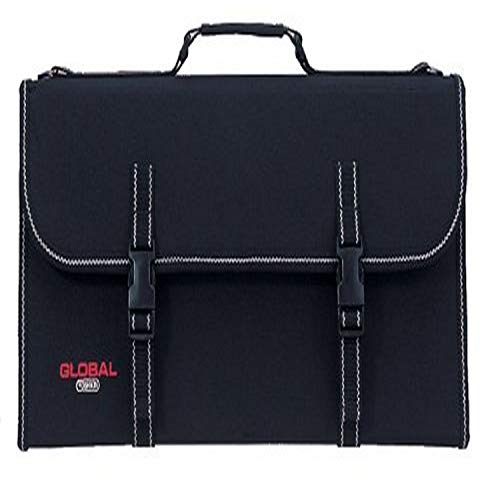 Global G-667/21, 21 Pocket Portfolio Handle, Black Knife Case