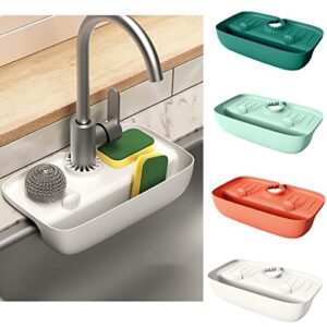 faucet spl𝚊sh-proof draining rack, kitchen sink water collection pad non-slip countertop pad, non-slip table mat kitchen rag sponge wipe drainage storage rack