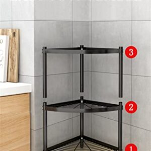 ZIGAMA 3-Tier Kitchen Pot Rack, Multi-layer Corner Shelf Stand Metal Shelves for Kitchen