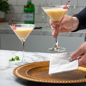 [500 Pack] White Beverage Napkins 1-Ply Cocktail Napkins, Restaurant Bar Paper Napkins
