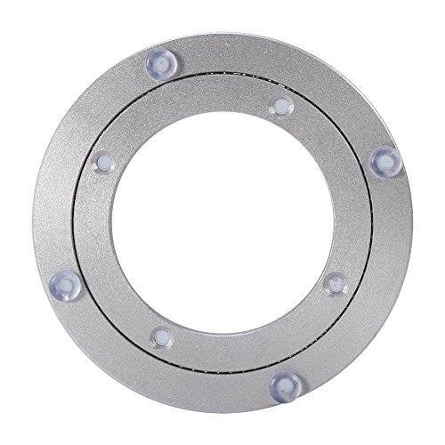 Table Bearing, Heavy Duty Aluminium Alloy Rotating Bearing, Turntable Round Dining Table Smooth Swivel Plate(#1 4 inch)