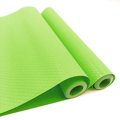 Humibird EVA Cabinet Drawer Liner Bright-Colored Shelf Liner Non-Adhesive Refrigerator Pad Cupboard Non-Slip Mat (2green)