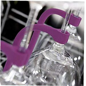 Flexible and Adjustable Wine Glass Dishwasher Holder for Wine Glass Stemware Saver