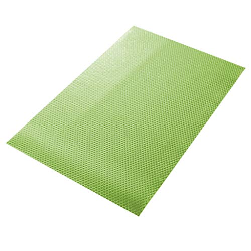 Aoyuexi Refrigerator Mats,Refrigerator Liners for Shelves Washable Fridge Mats Liners Waterproof Fridge Pads Mat Shelves Drawer Table Mats (Green), 17.7x11.8''