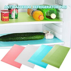 Aoyuexi Refrigerator Mats,Refrigerator Liners for Shelves Washable Fridge Mats Liners Waterproof Fridge Pads Mat Shelves Drawer Table Mats (Green), 17.7x11.8''