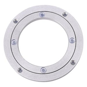 Aluminum Alloy Turntable Bearings Heavy Duty Bearing Table Swivel Plate Hardware Round Rotating Turntable for Restaurant Dining Table Cake Decorations TV Monitor Stand(8 inch)