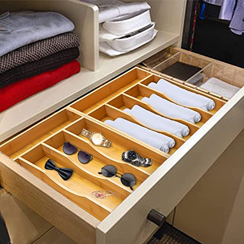 Bamboo Silverware Organizer by Bellsal