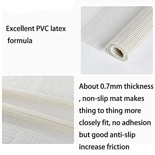 Shelf Liner Drawer Liner Non-Slip Mat Shelves Liners Grid Pattern PVC Grip Liner Anti-Slip Mat for Kitchen Cabinets Dresser Refrigerator(30x50cm)