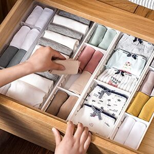 Kitchen Drawer Organizer, Flatware Storage for Spoon Fork Utensil Knife Cutlery Silverware Tray, Storage Boxes for Space Saving and Office Bedroom Kitchen Storage