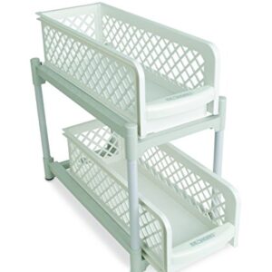 BASKET DRAWERS 15" Versatile 2 Tier Portable Sliding